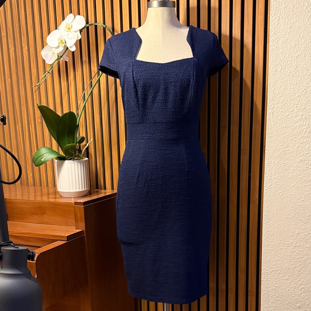 Elegant Navy Blue Dress